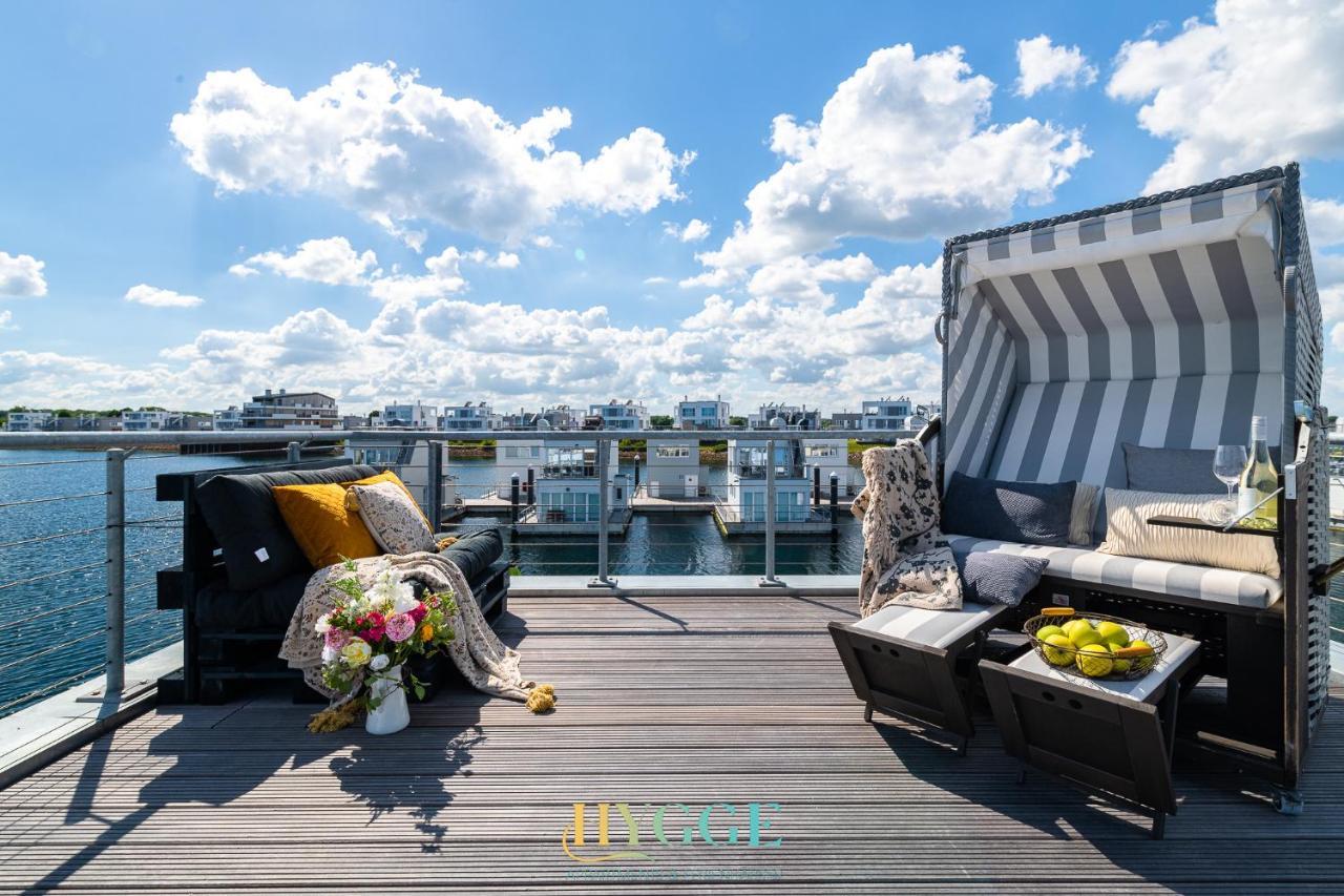 Hotel Schwimmendes Haus Hygge Olpenitz Exterior foto